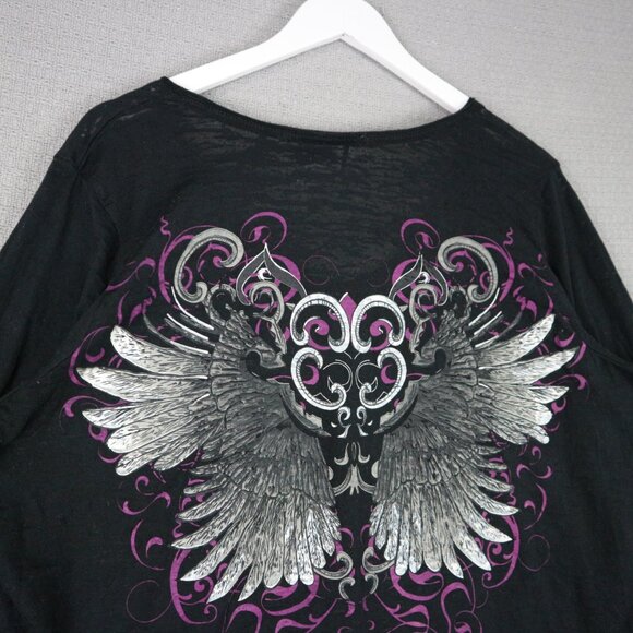 Creations Las Vegas Floral Vintage Sheer Y2K Papertag Womens 2X Made in Canada - Picture 8 of 8